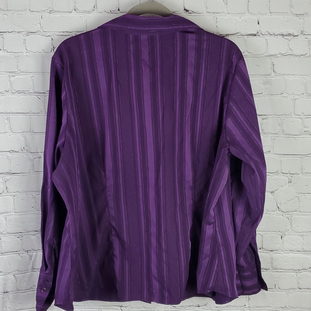 Apt 9 Purple Button Down Dress Shirt 2X - Picture 6 of 6